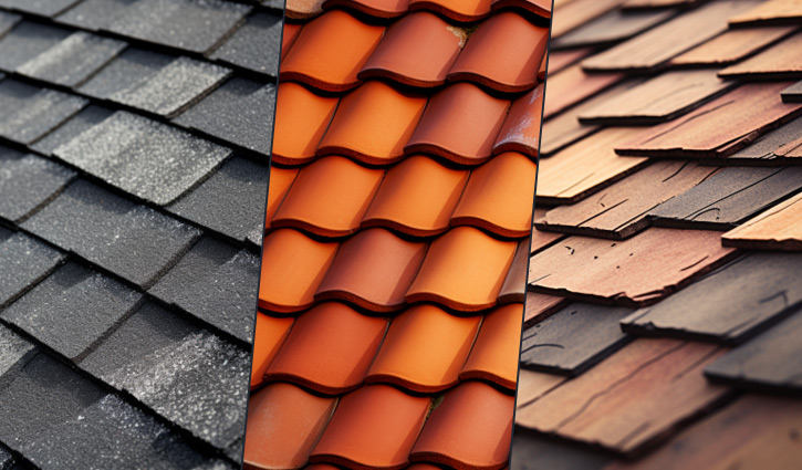 different roofing types and materials