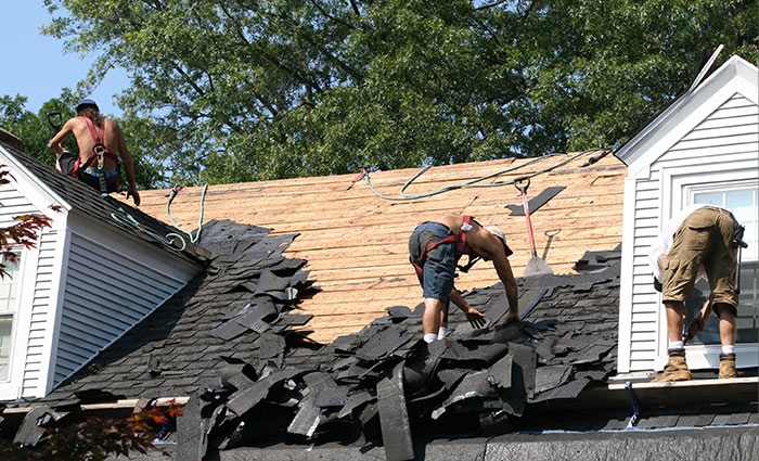 noise, falling debris, and disturbance caused by roof replacement