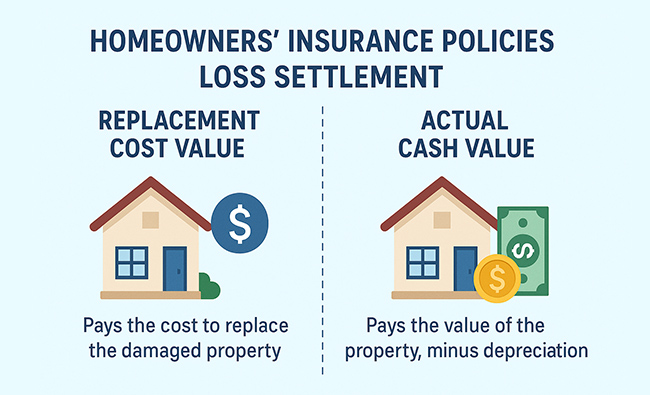 different types of roof coverage in homeowners insurance policies
